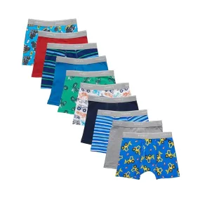 10-Pack Hanes Boys' Comfort Flex Waistband Boxer Briefs Underwear