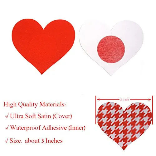 10 Pairs Women Sexy Heart Shape Disposable Pasties Nipple Cover Lingerie Stick on Bra