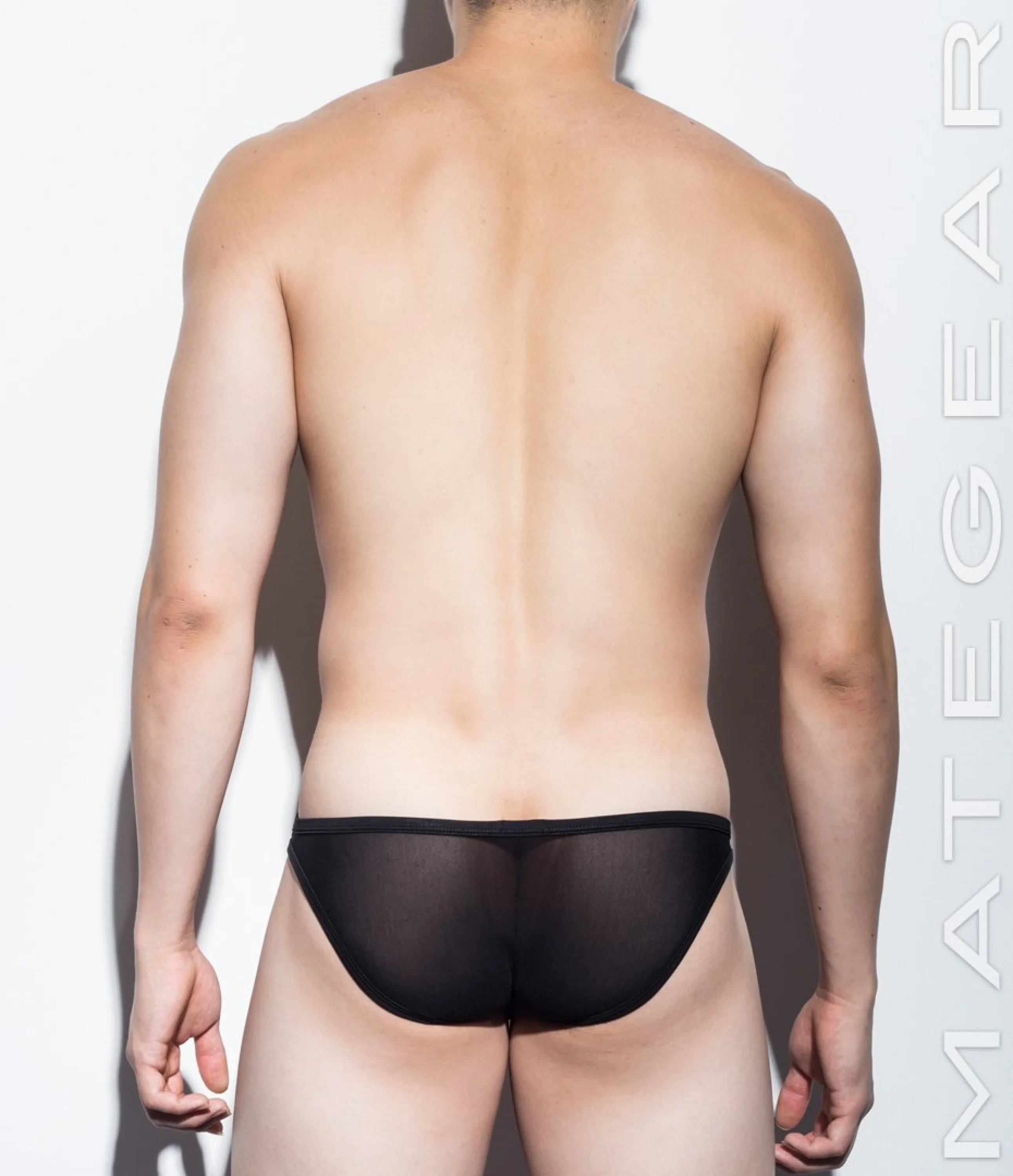 [2pc/Pack] Sexy Men's Underwear Ultra Bikini Briefs - Nan Song (V-Front / Tapered Sides) (Soft Thin Mesh Signature Series)