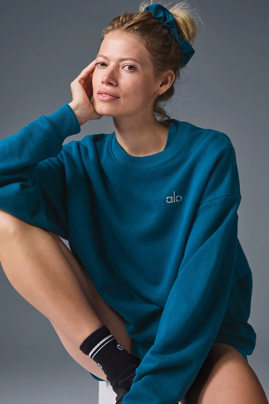 Accolade Crew Neck Pullover - Eclipse Blue