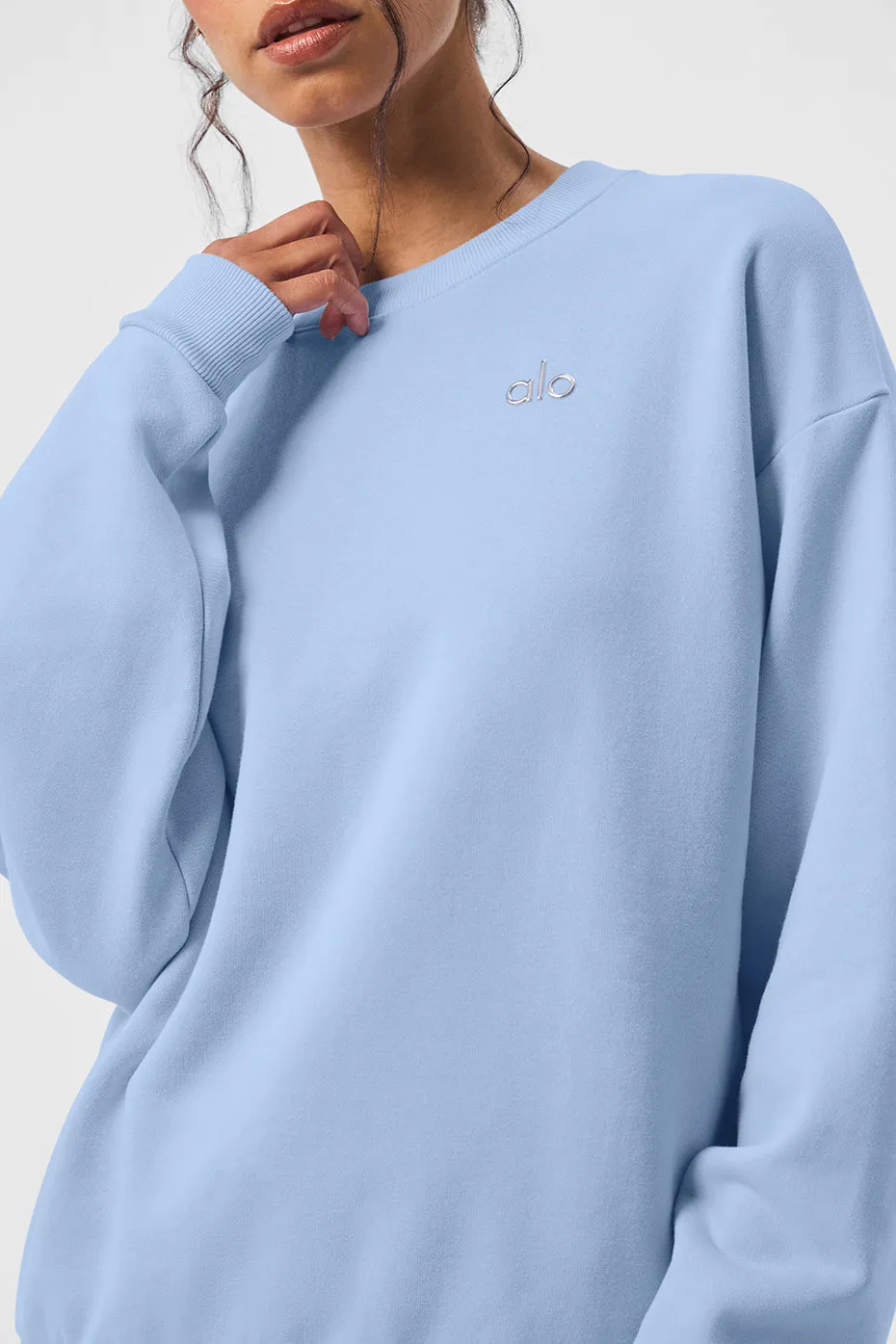 Accolade Crew Neck Pullover - Seashell Blue