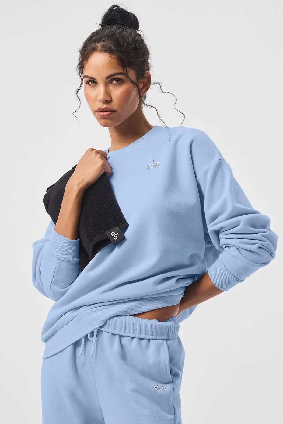 Accolade Crew Neck Pullover - Seashell Blue