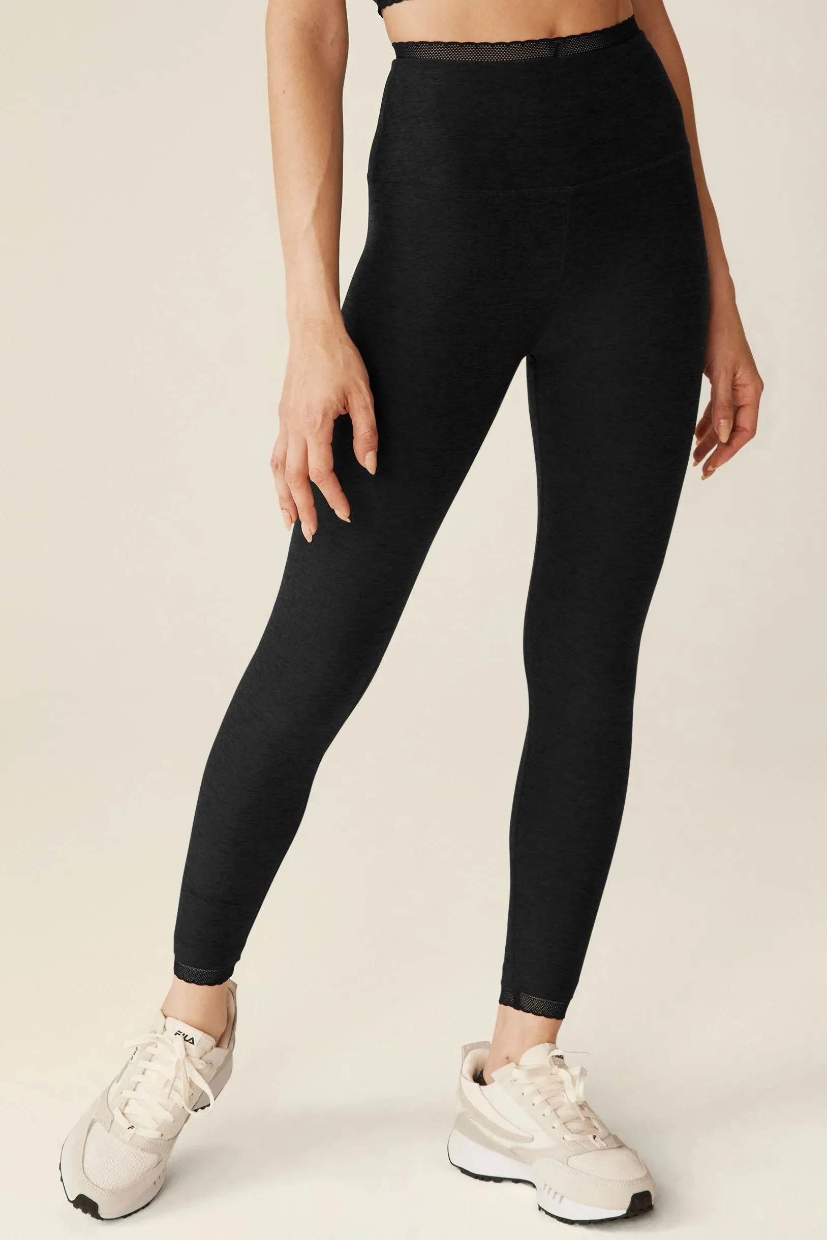 Allure High Waisted Leggings - Darkest Night