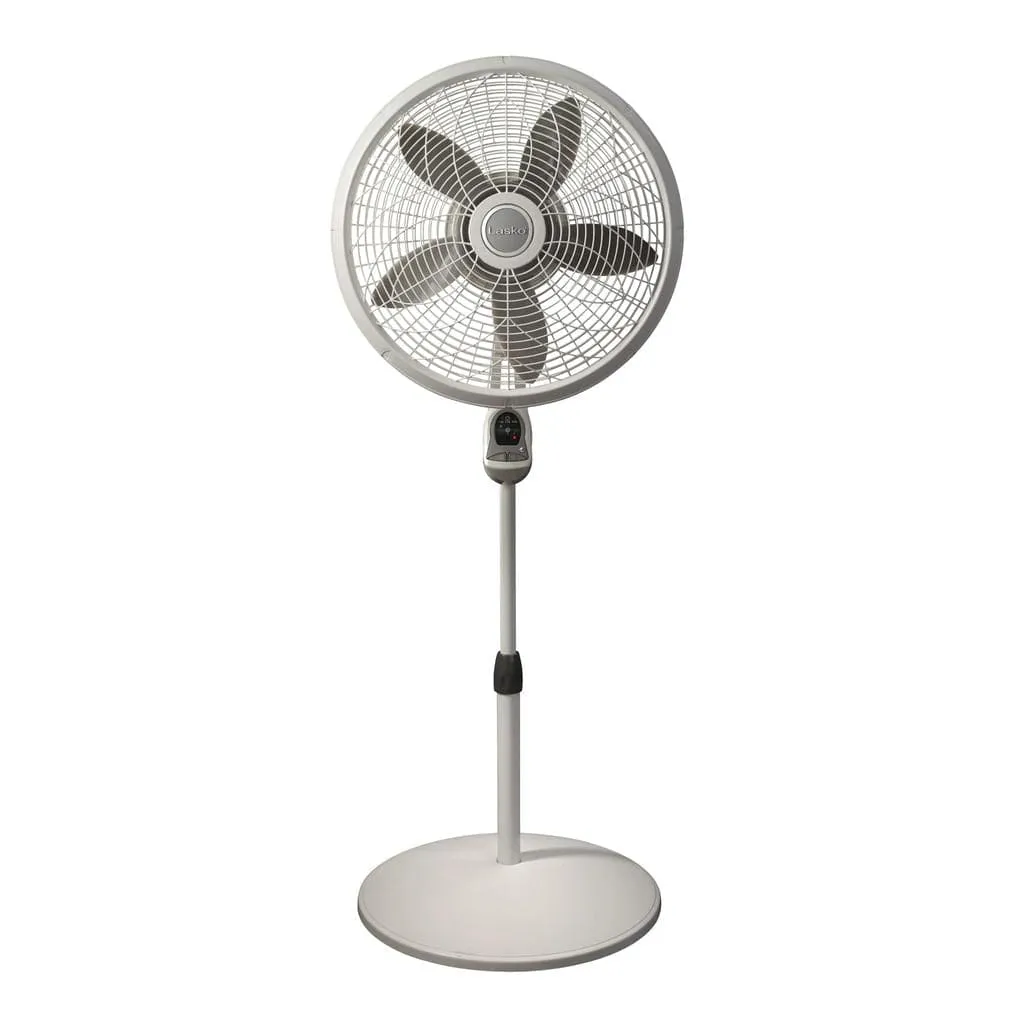 Ameri Air Pedestal Fan with Remote Control 45.7 cm / 18".Keep any room cool and comfortable with this classically designed 5-blade white fan with a floor stand.-776779