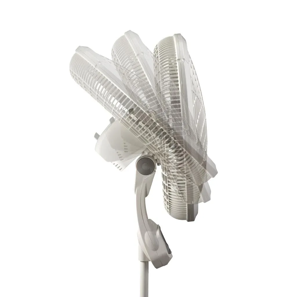 Ameri Air Pedestal Fan with Remote Control 45.7 cm / 18".Keep any room cool and comfortable with this classically designed 5-blade white fan with a floor stand.-776779