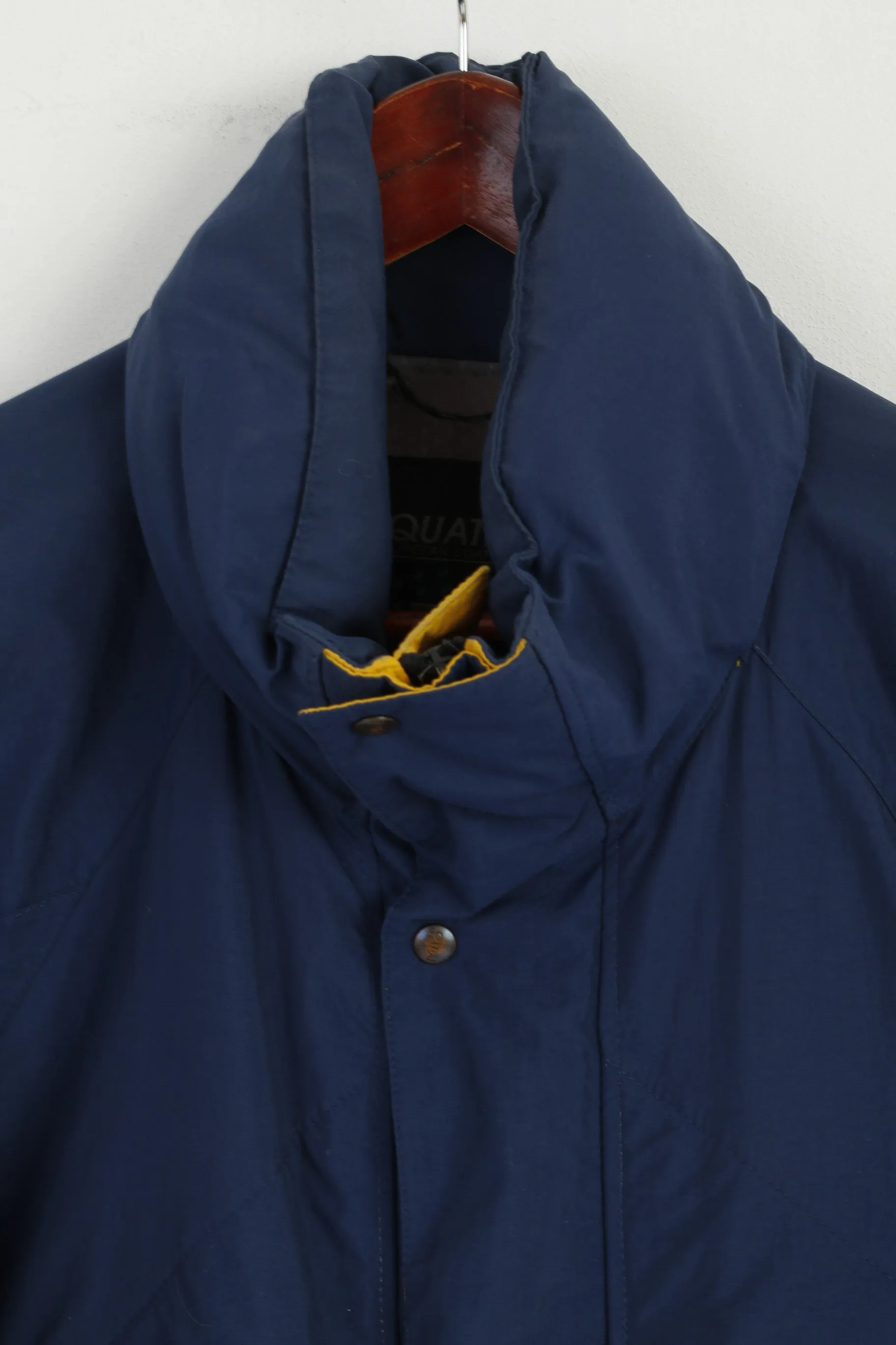 Aquatex Men L Jacket Navy Waterproof Breathable Hidden Hood Milo Extreme Top