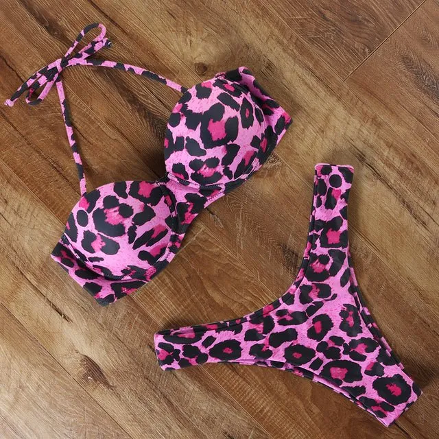 Ashley Sexy Brazilian Bandeau Push-up Bikini