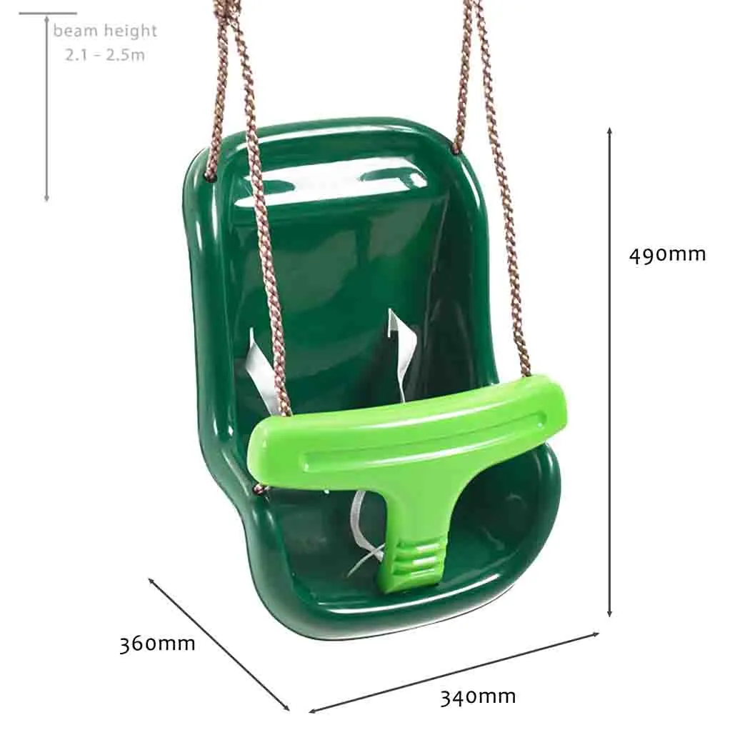 Baby Swing Seat - Green Deluxe - Safe & Comfortable