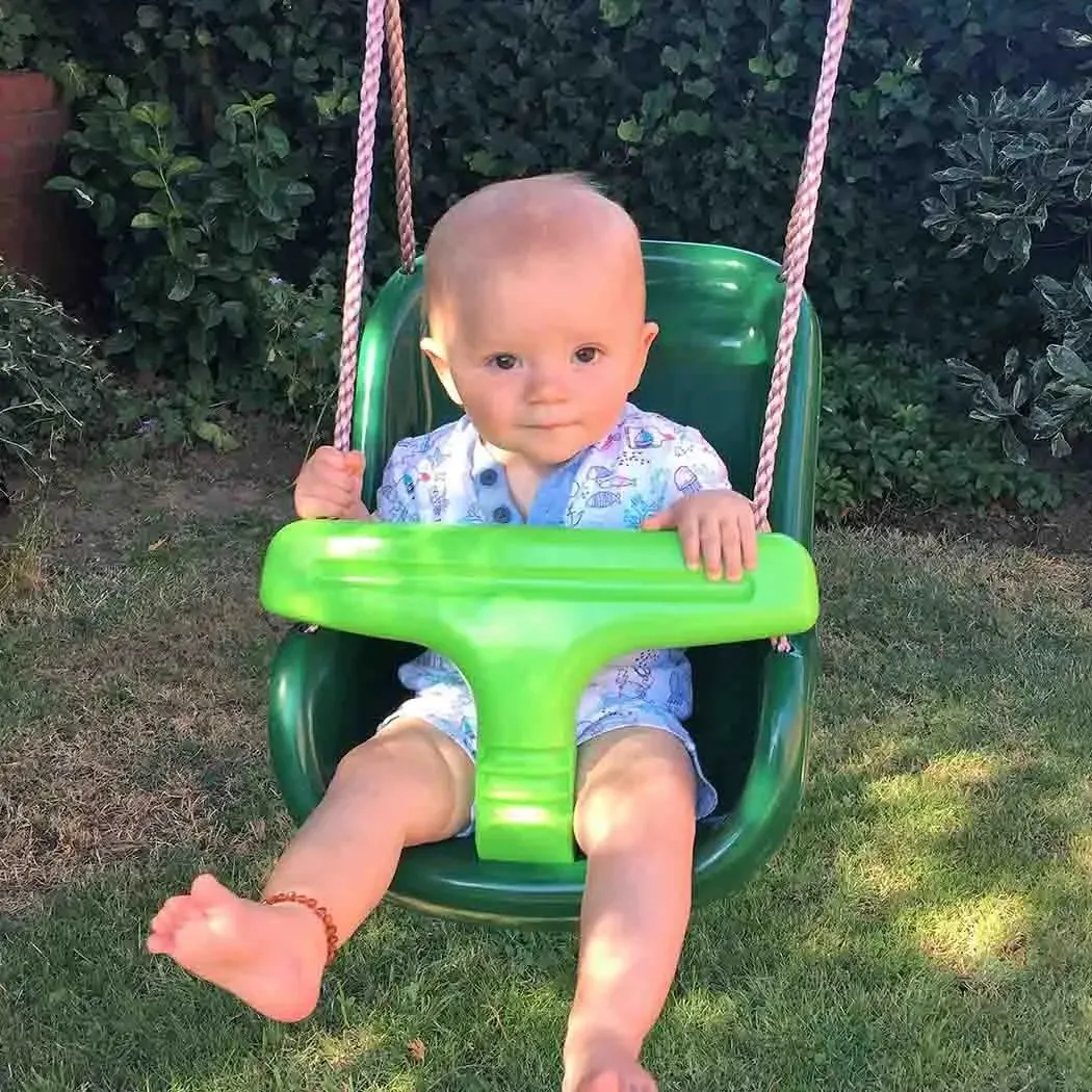 Baby Swing Seat - Green Deluxe - Safe & Comfortable