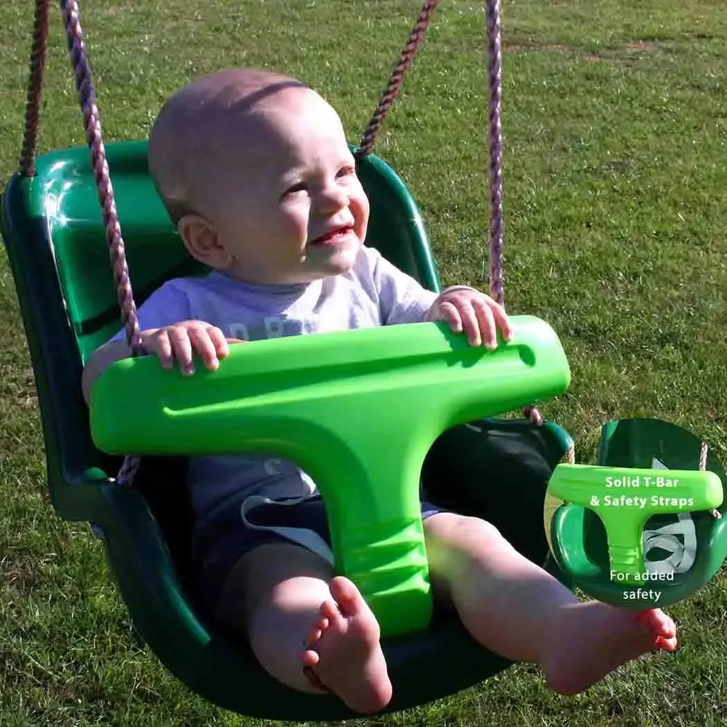 Baby Swing Seat - Green Deluxe - Safe & Comfortable