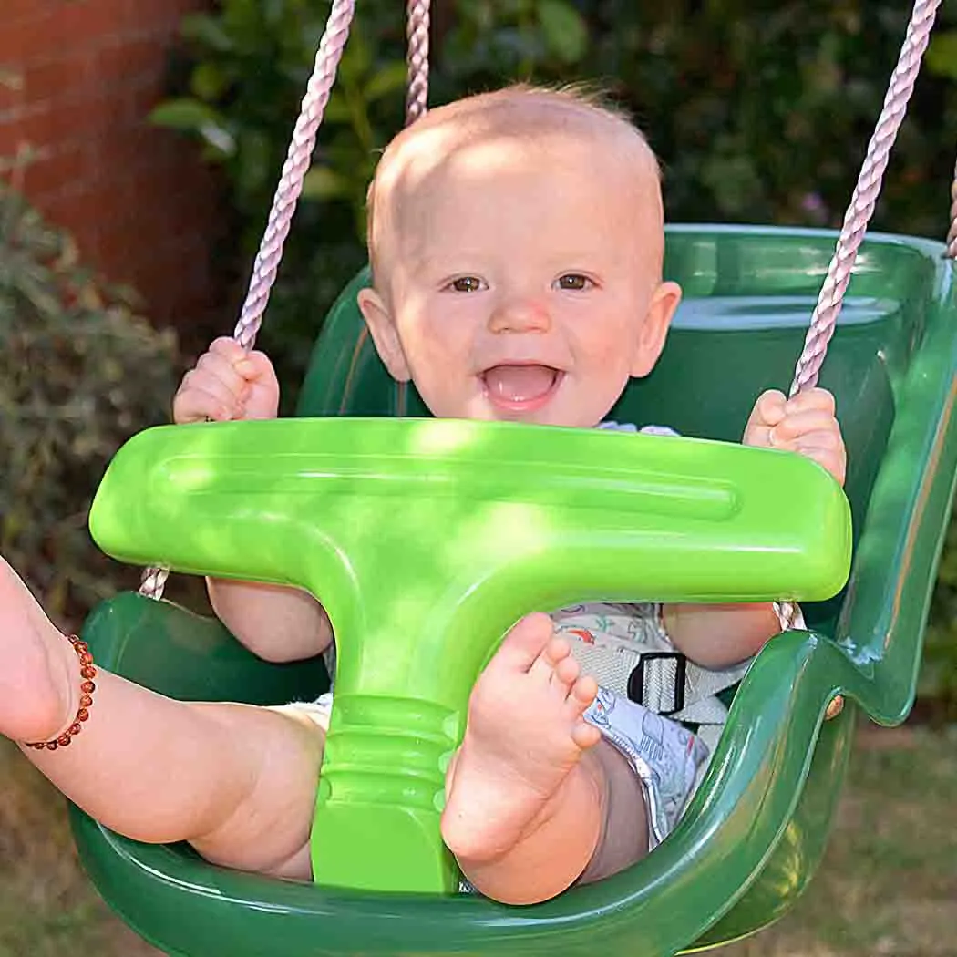 Baby Swing Seat - Green Deluxe - Safe & Comfortable