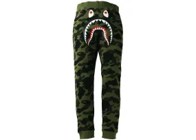 BAPE 1st Camo Shark Slim Fit Sweat Pants Green