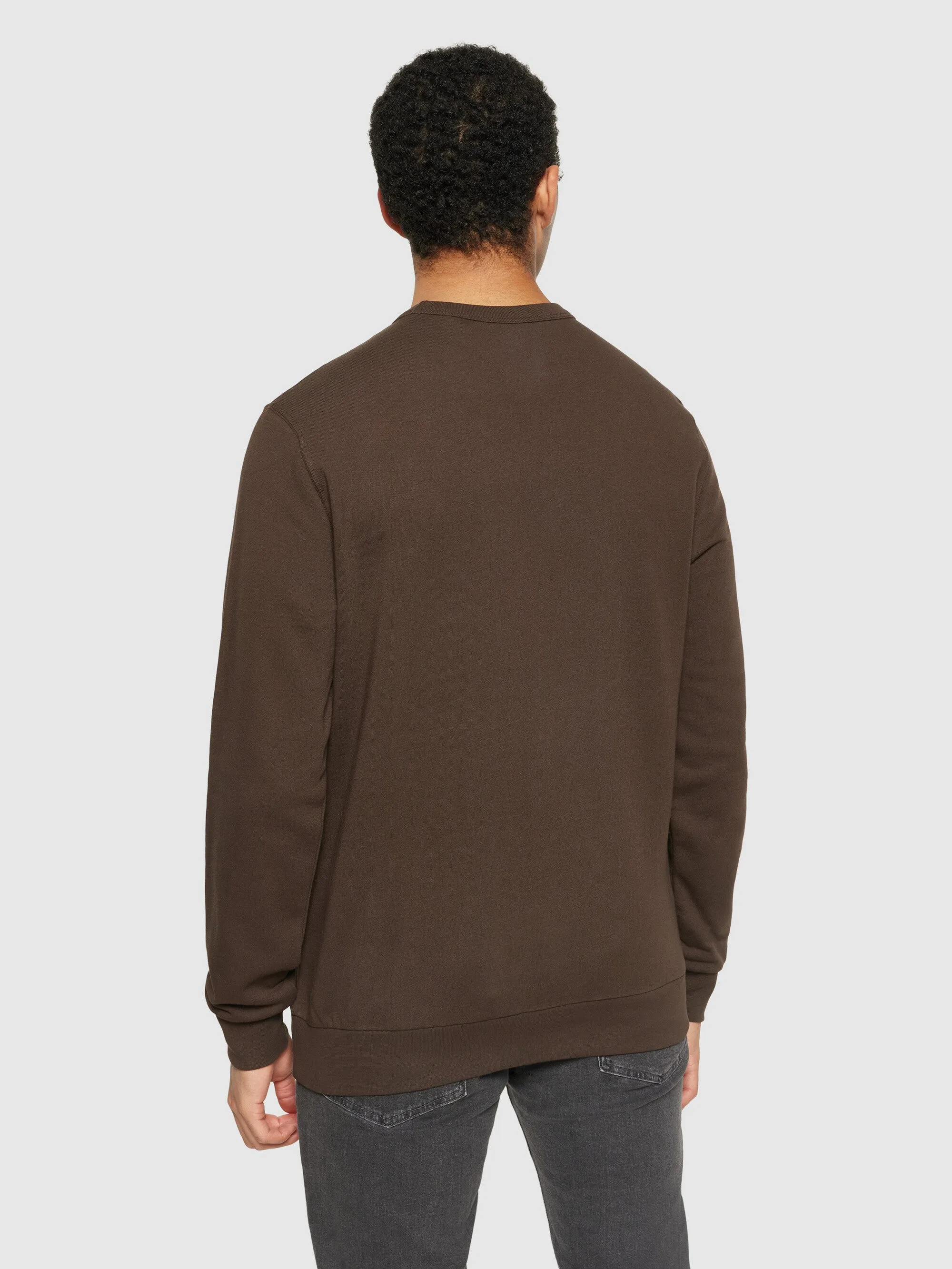 Basic badge sweat - Demitasse (brown)