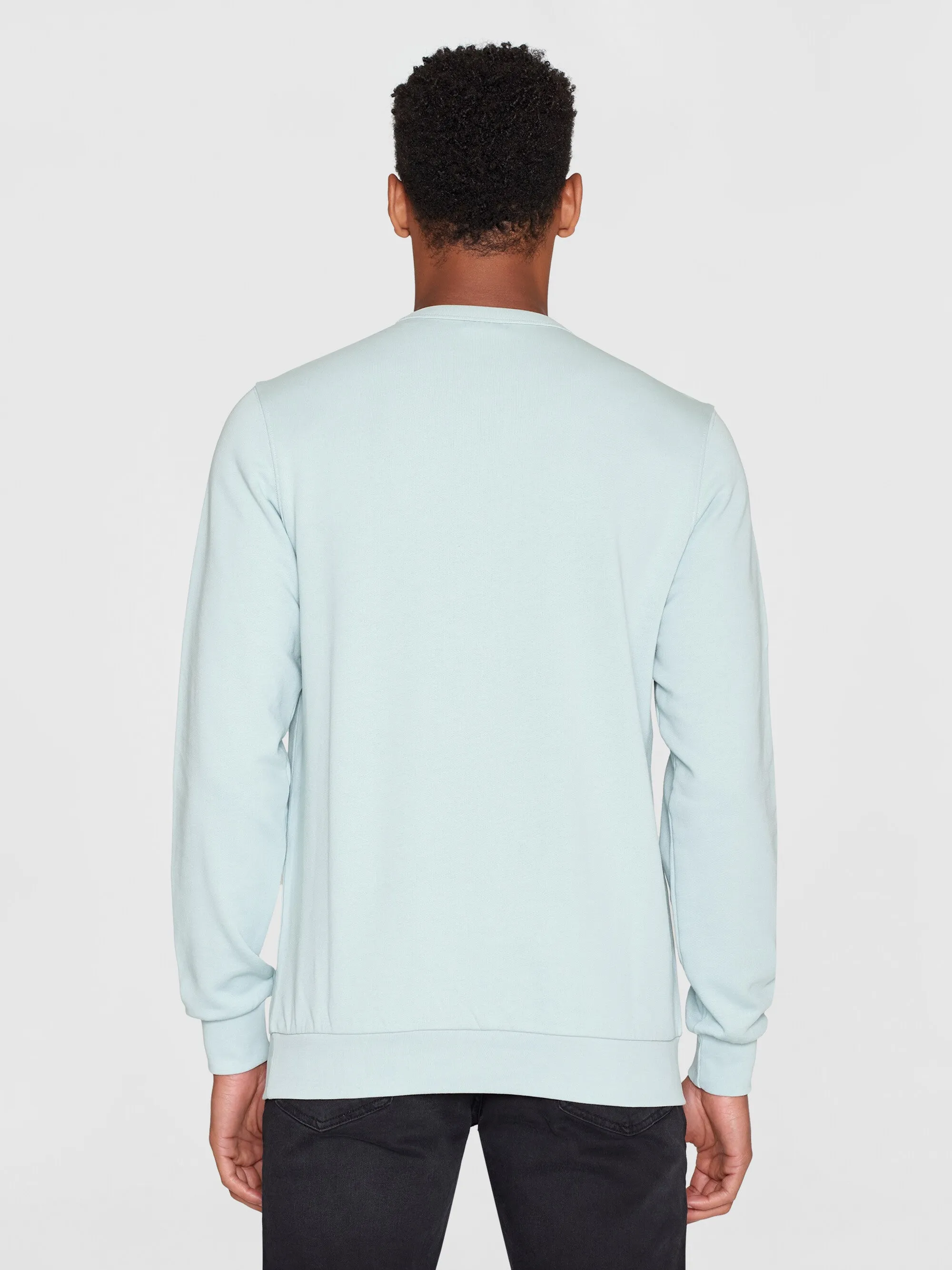 Basic badge sweat - Gray Mist