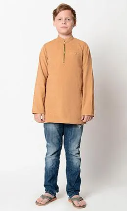 Basic zip open Boy Tunic all