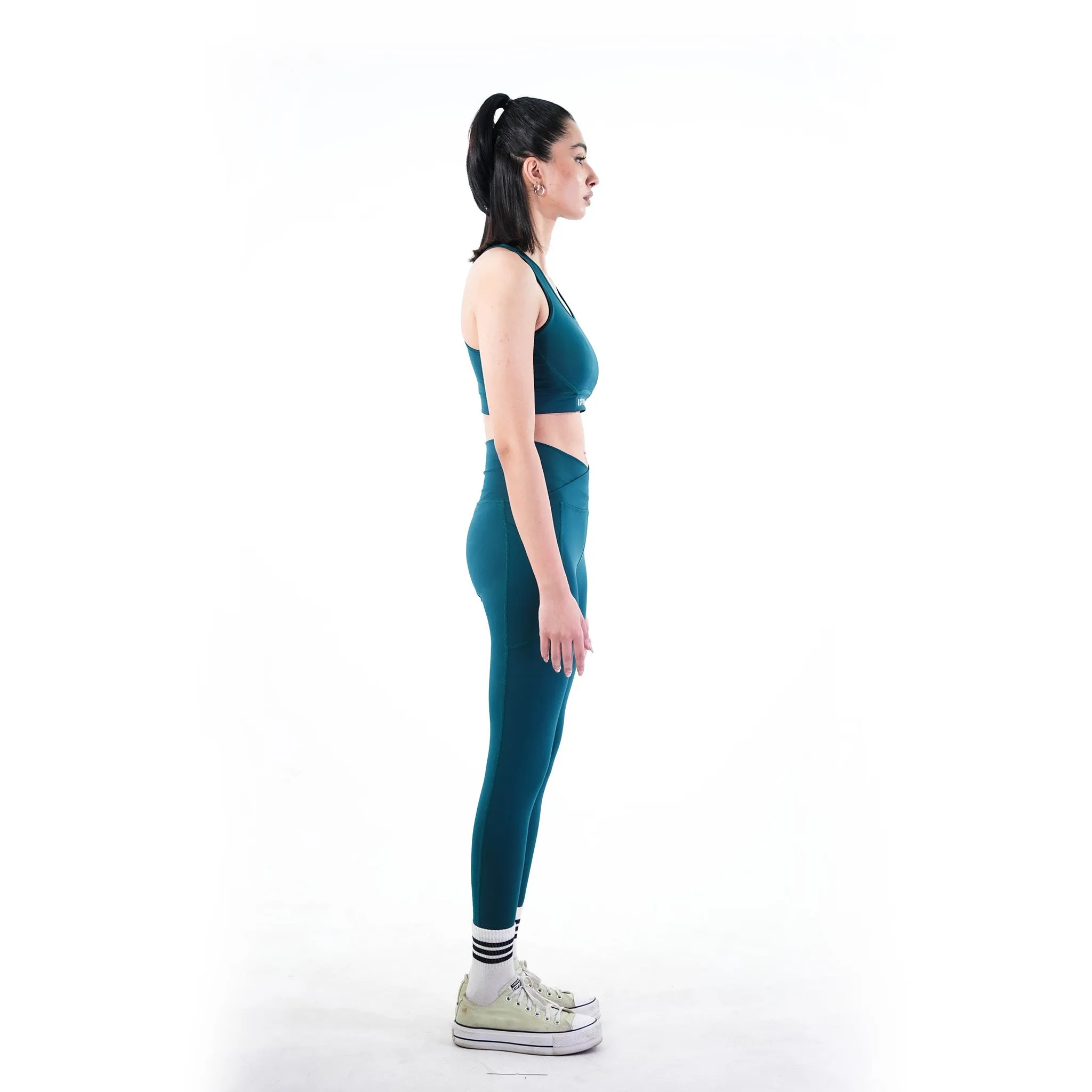 Belt Blend Leggings Deap Teal