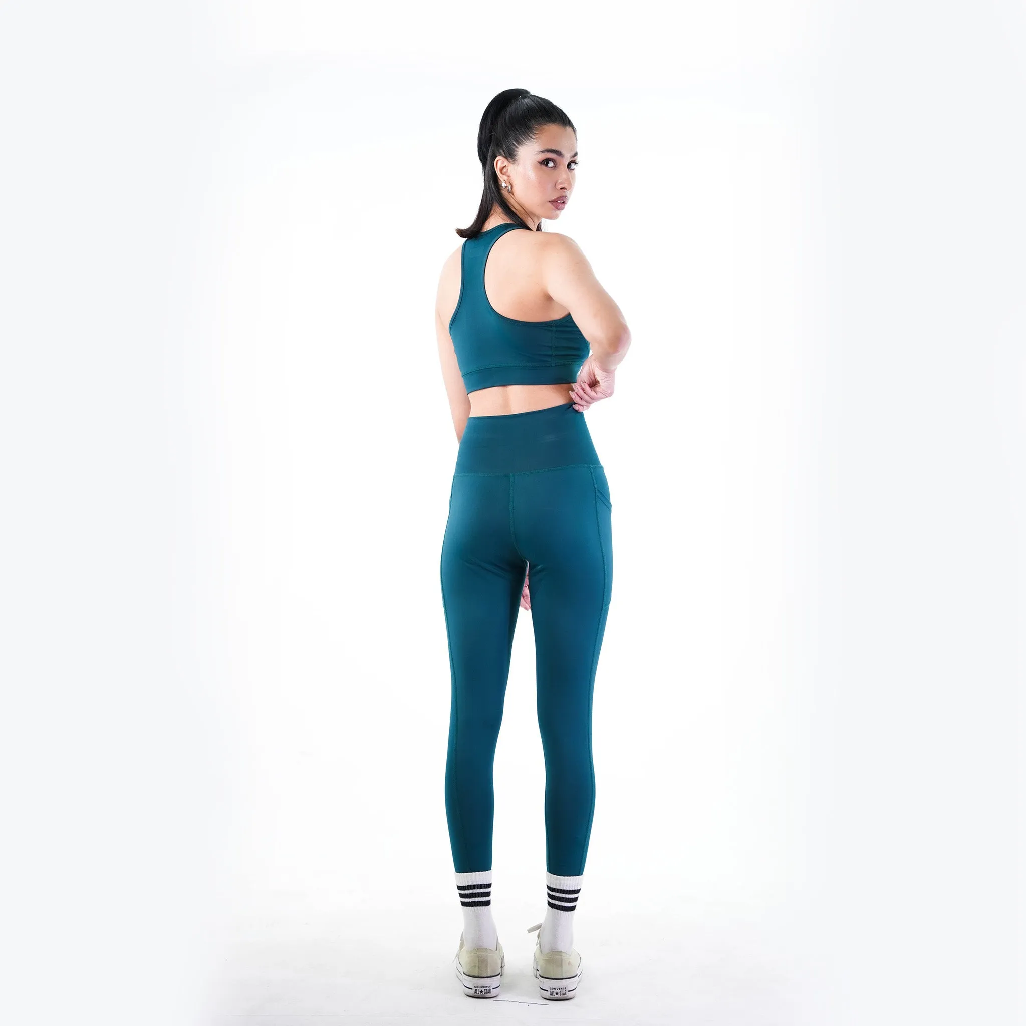 Belt Blend Leggings Deap Teal