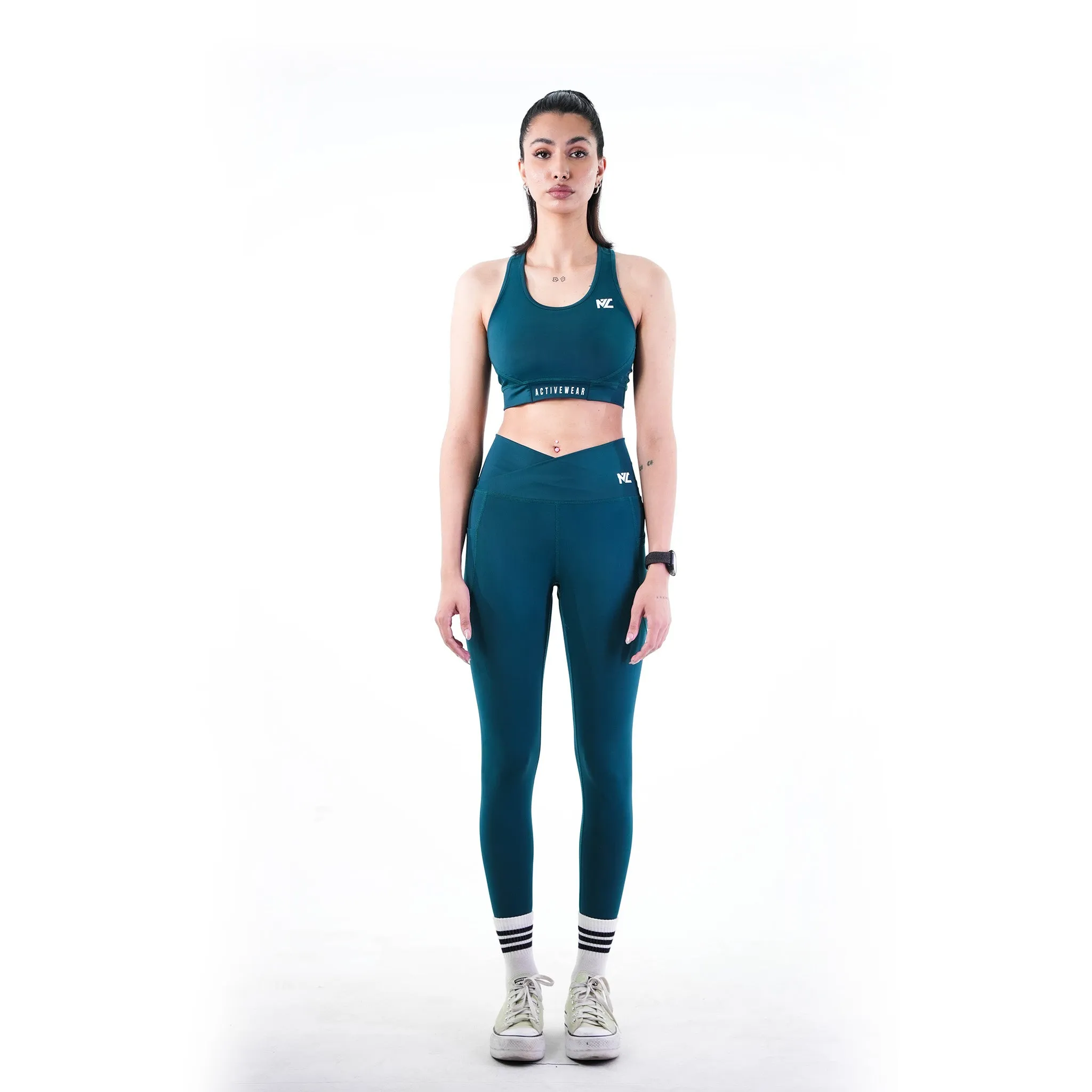 Belt Blend Leggings Deap Teal