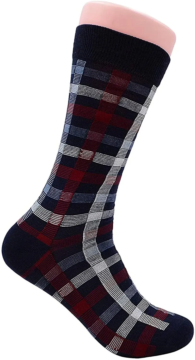 Ben Sherman Men’s Novelty Crew Dress Socks, Fun Crazy Cool Colorful Comfortable Cozy High Long Casual Socks, 3-Pack