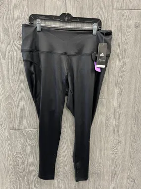 Black Athletic Leggings Adidas, Size 2x