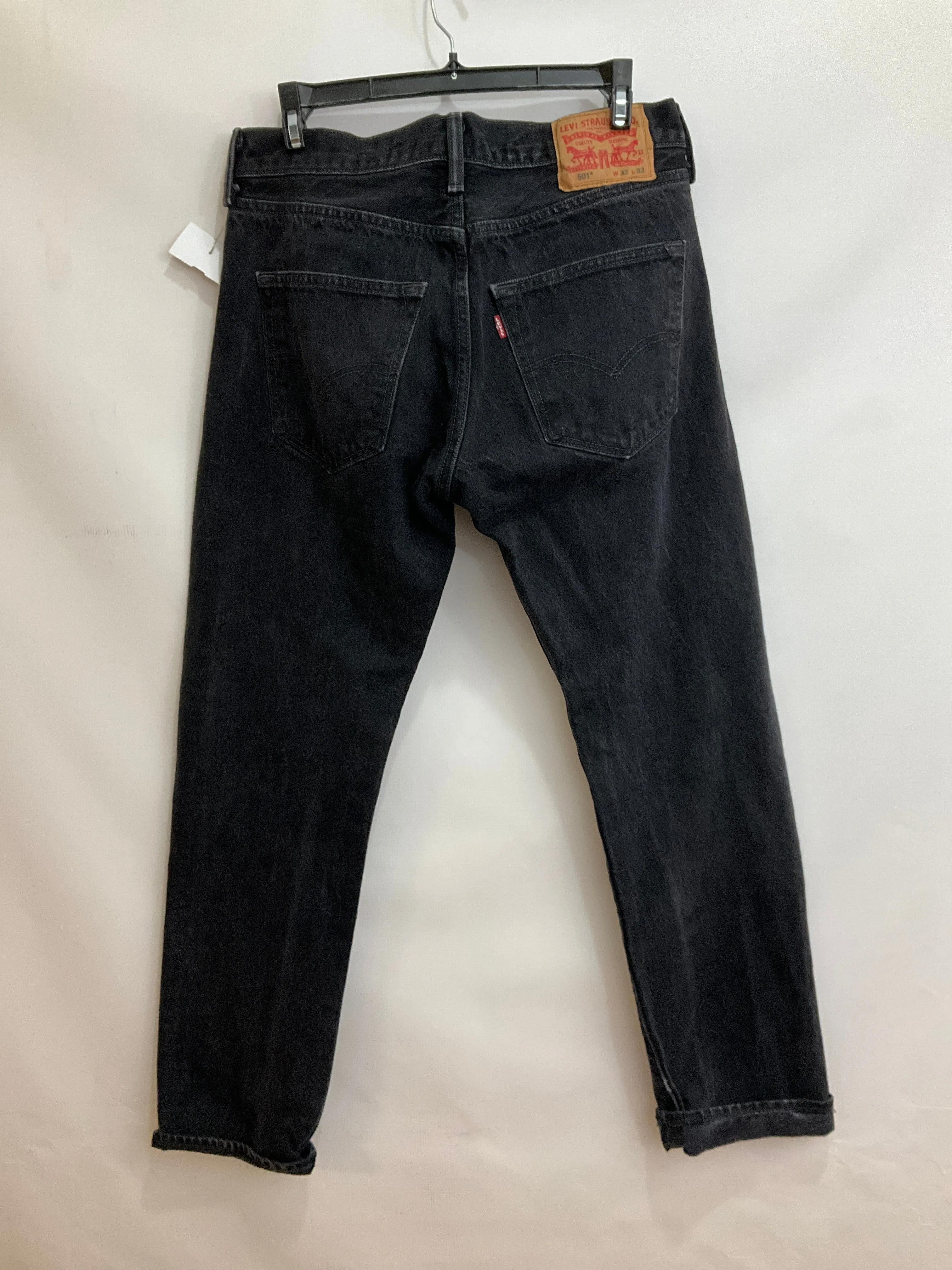 Black Denim Jeans Boyfriend Levis, Size 14