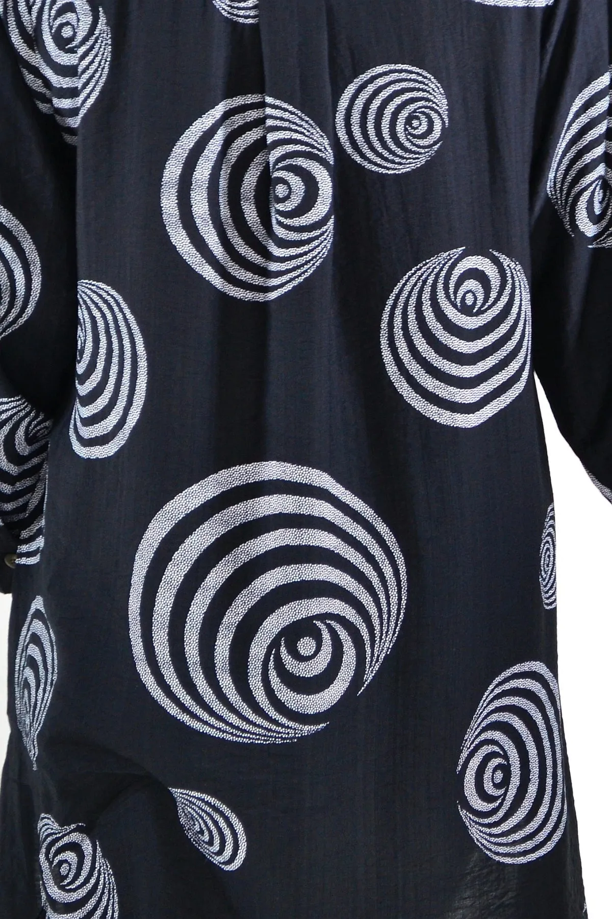 Black White Swirls Tunic Shirt