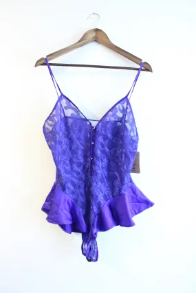 Blue Lace Bodysuit Lingerie