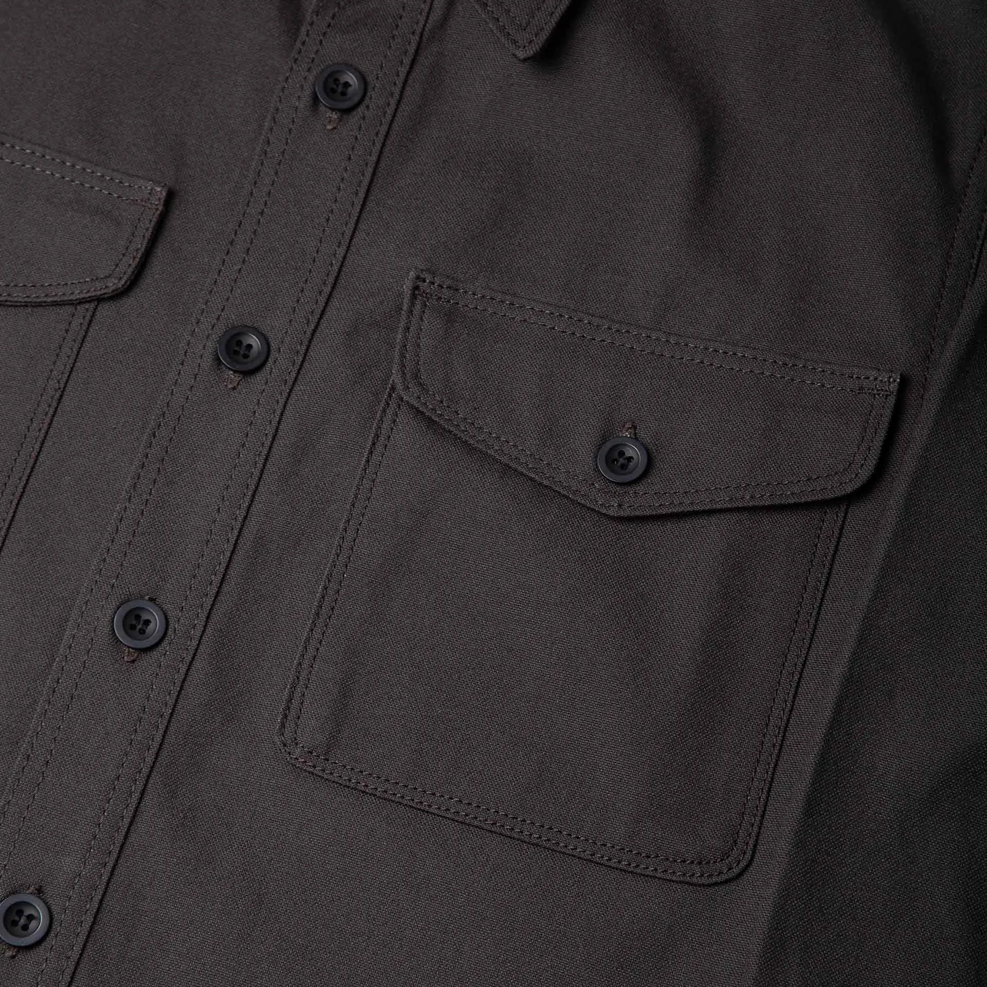 BWS-04 SCOUT OVERSHIRT 9 oz. slate selvedge duck canvas