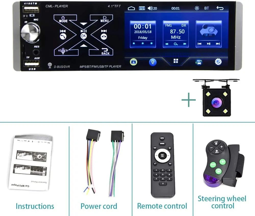 CAR SMART AI VOICE PLAYER  The panel is made of raw materials, which is tough and durable, and the appearance is comfortable. The hardware uses thickened heat sinks, which dissipates heat quickly and is beautiful in design-CML-PLAY10