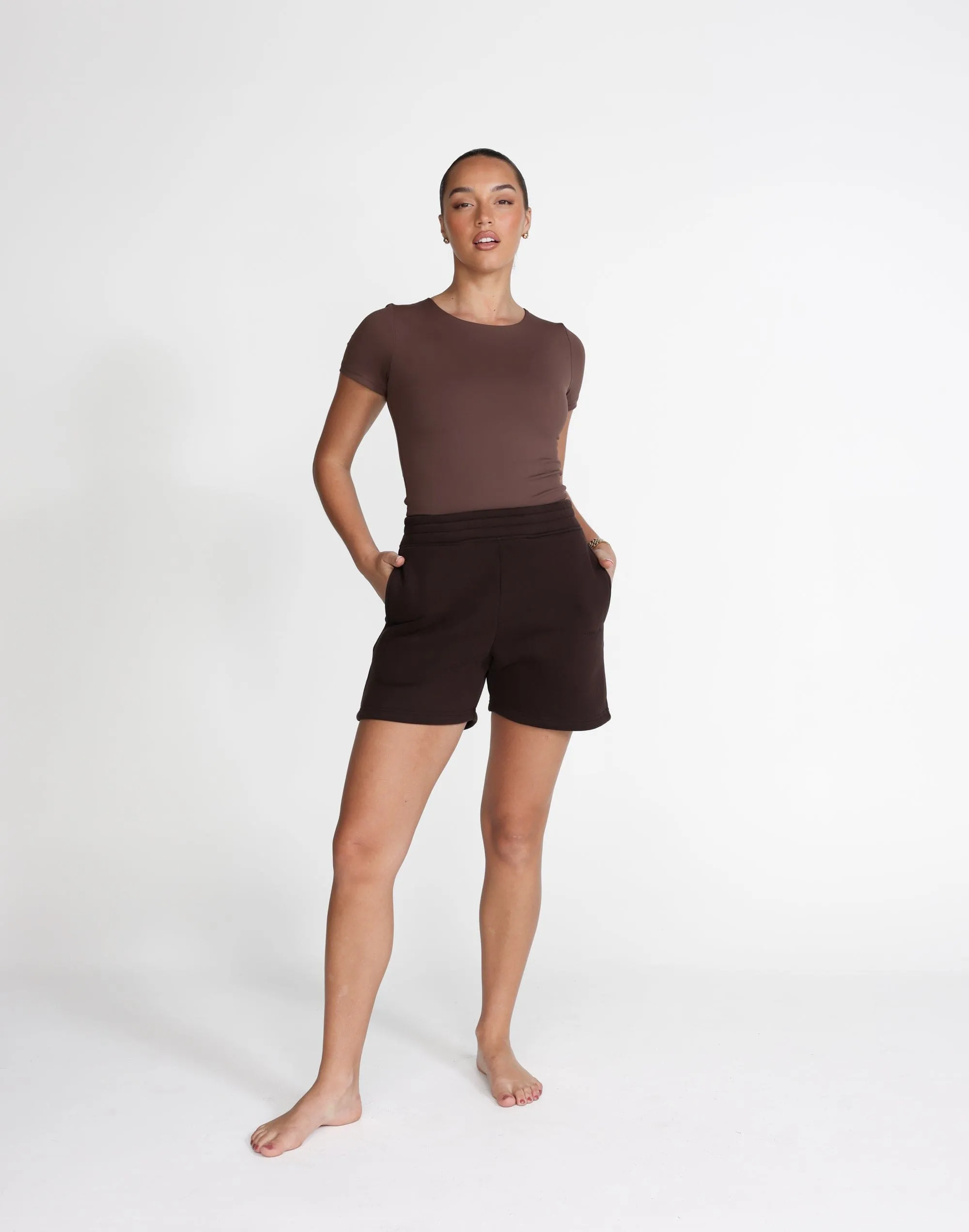 Clayton Sweat Shorts (Chocolate)