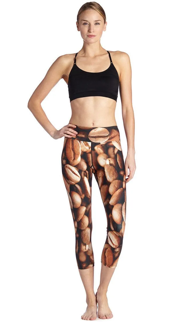 Coffee - Triathlon Capri Leggings - CUSTOM ORDER