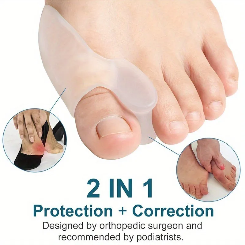 Comfortable Big Toe Corrector Bunion Protector For Long term - 2 pairs