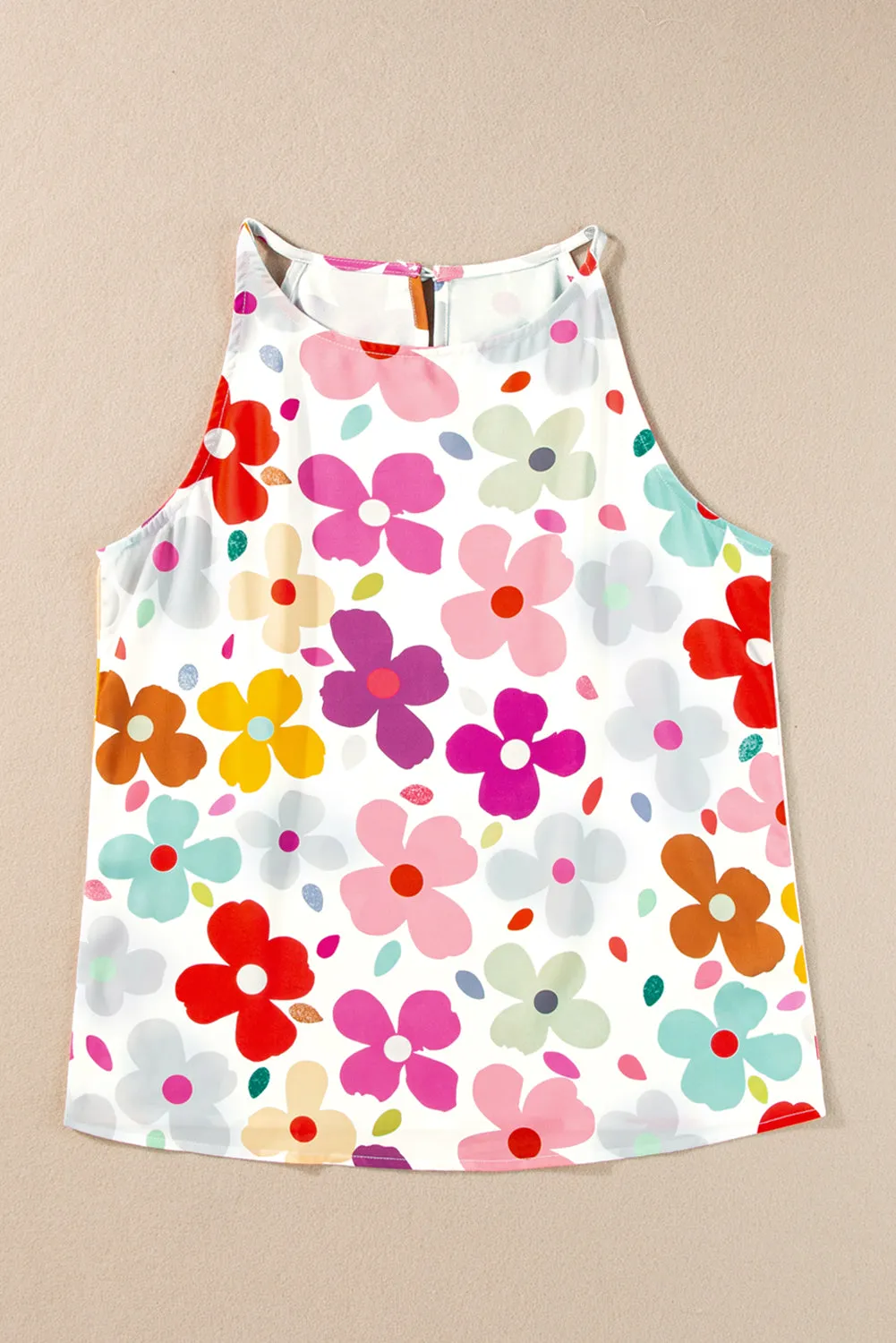 Cute Floral Print Vest