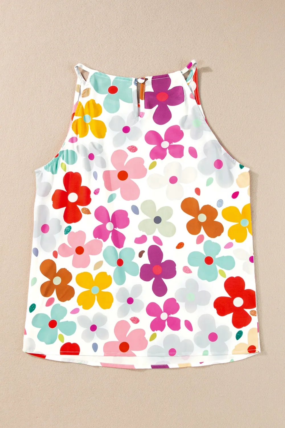 Cute Floral Print Vest