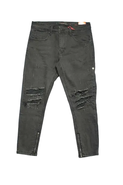 Cutty Solis Denim Black Jeans Ripped