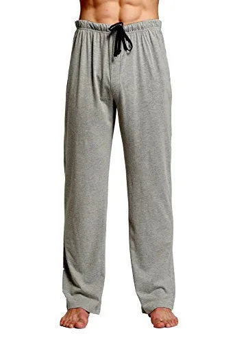 CYZ COMFORTABLE JERSEY COTTON KNIT PAJAMA LOUNGE SLEEP PANTS -CHARCOAL-S