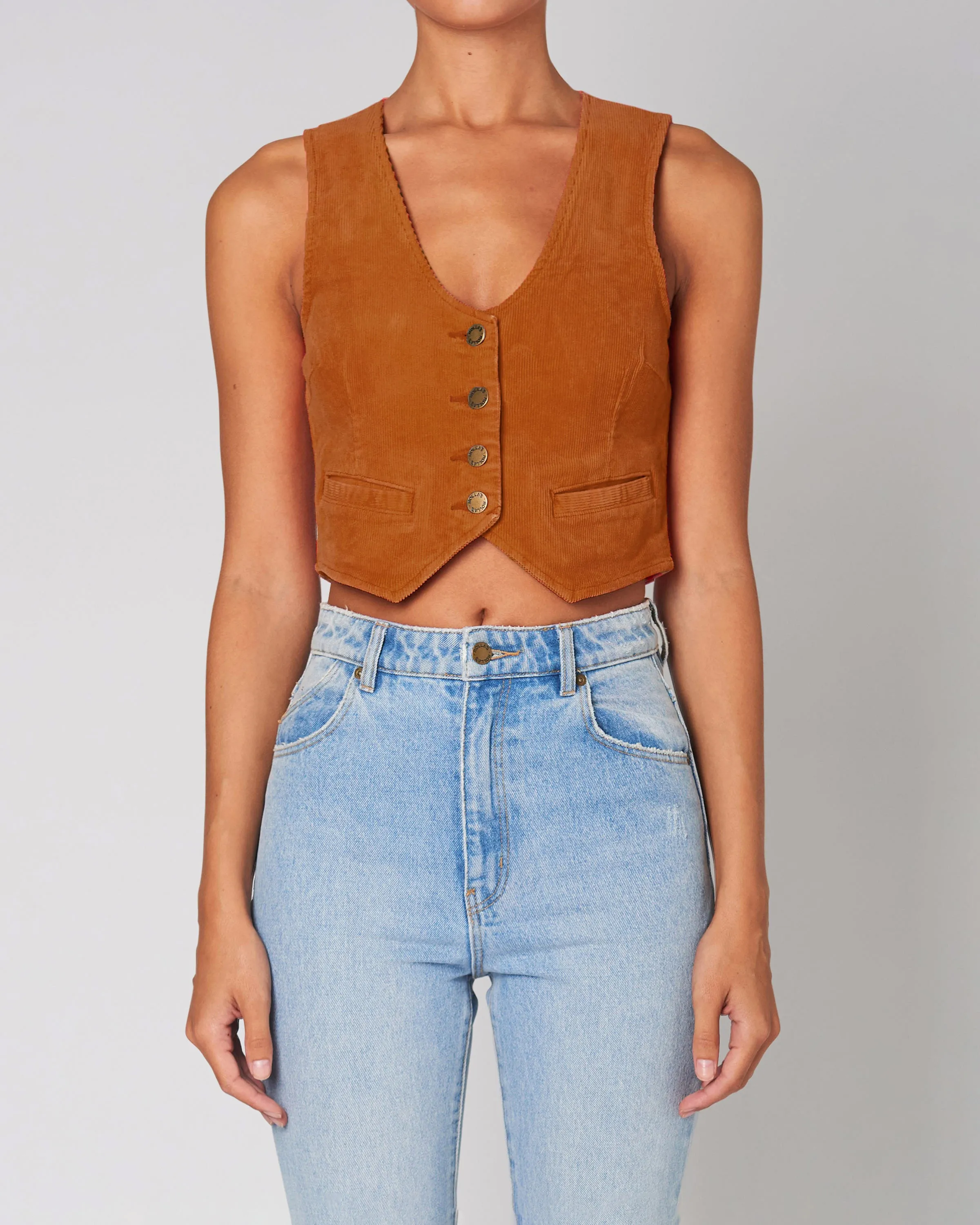 Dallas Vest Tan Cord