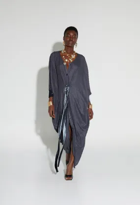 Draped Knit Tunic - Croc Skin