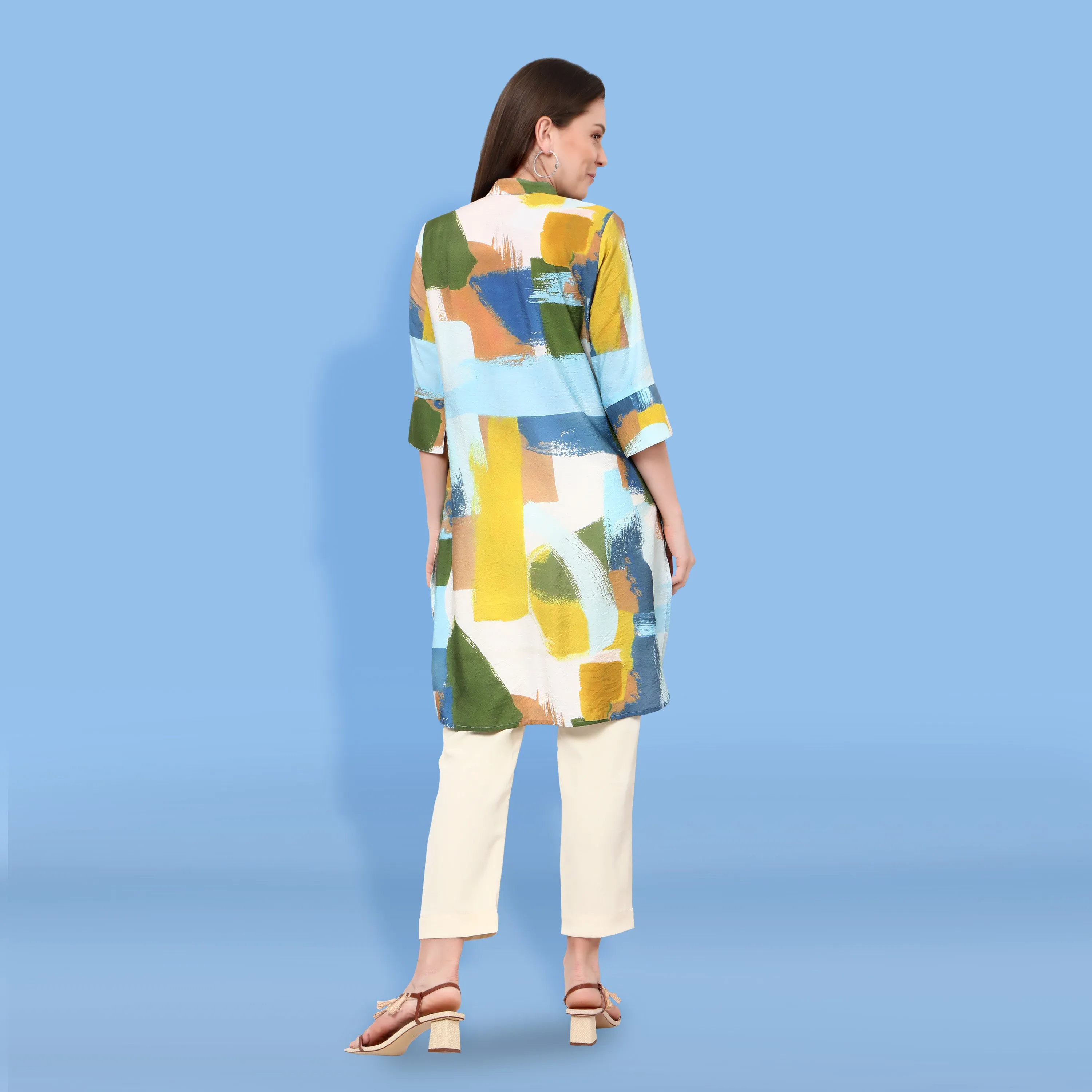 Elika abstract printed tunic