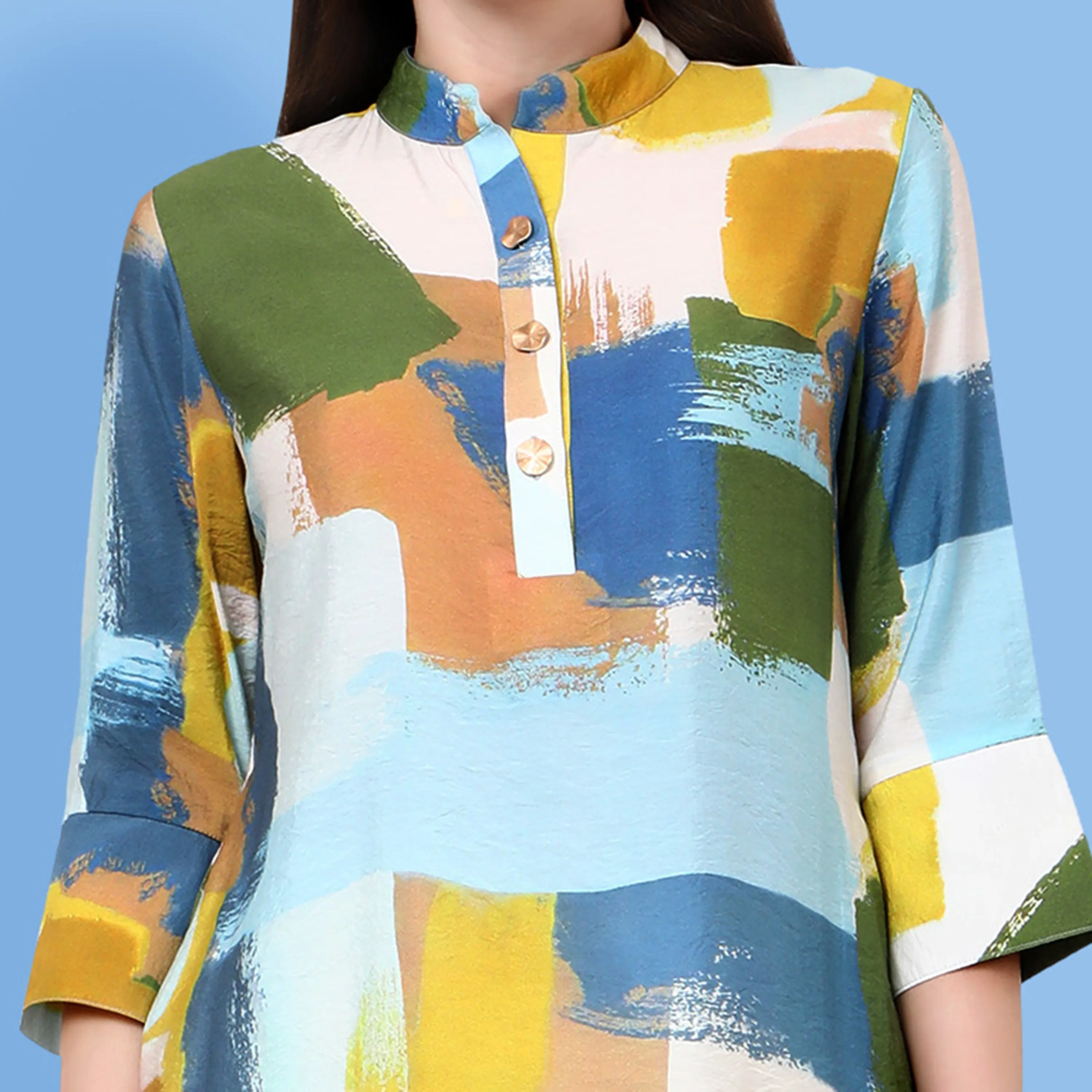 Elika abstract printed tunic