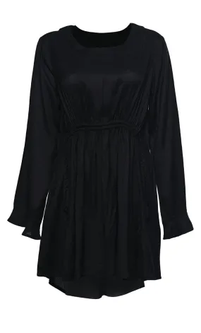 Everyday Wear Basic Black Comfortable Tunic