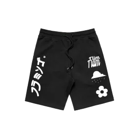 Flim Flam Black Sweat Shorts