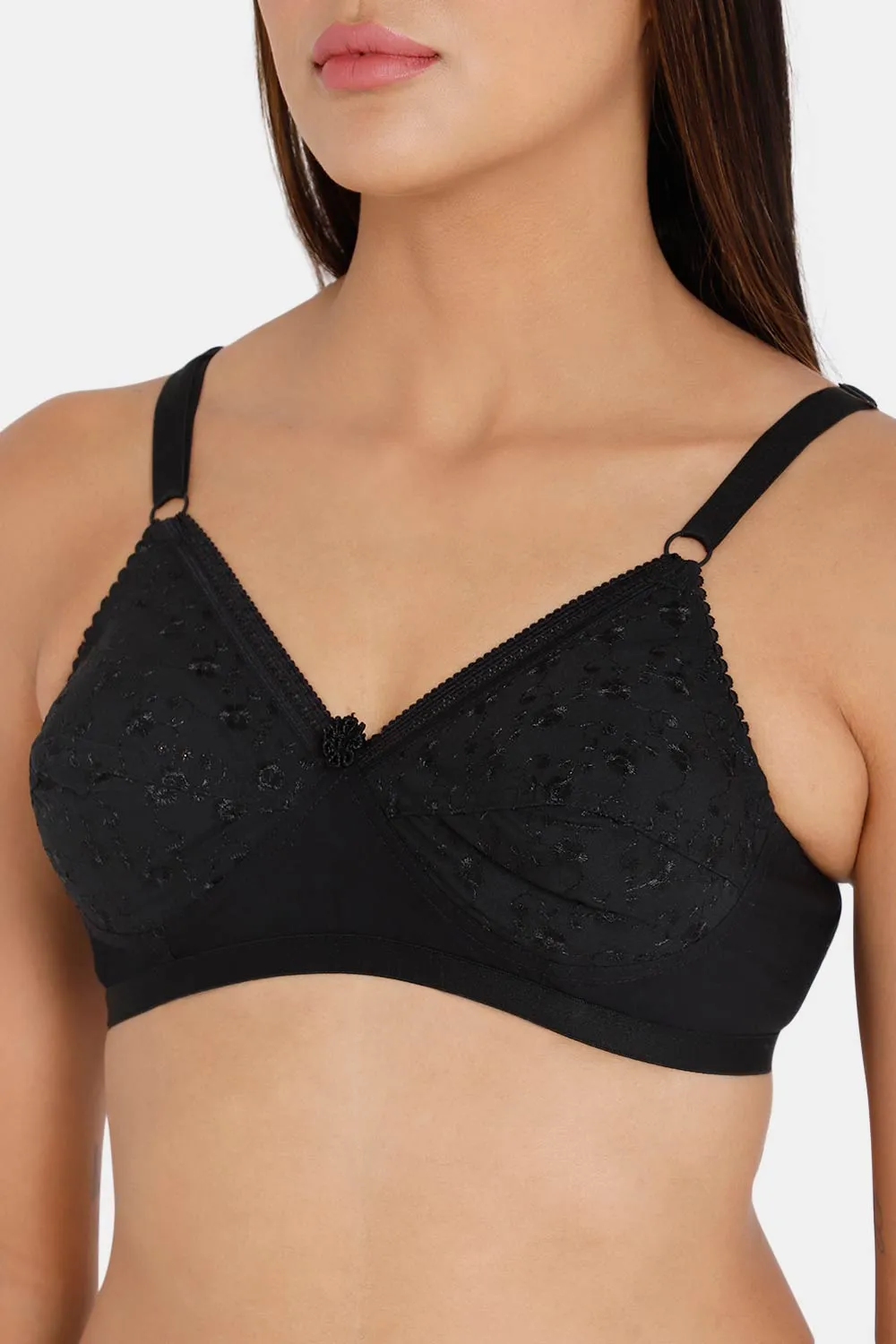 Full Coverage Non-Wired Non-Padded Saree Bra - Naturalle Hakoba Cut and Sew Type for a Comfortable Fit