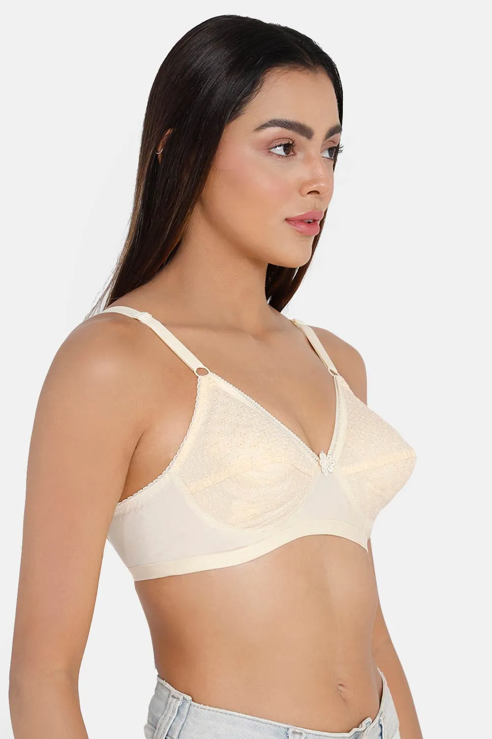 Full Coverage Non-Wired Non-Padded Saree Bra - Naturalle Hakoba Cut and Sew Type for a Comfortable Fit