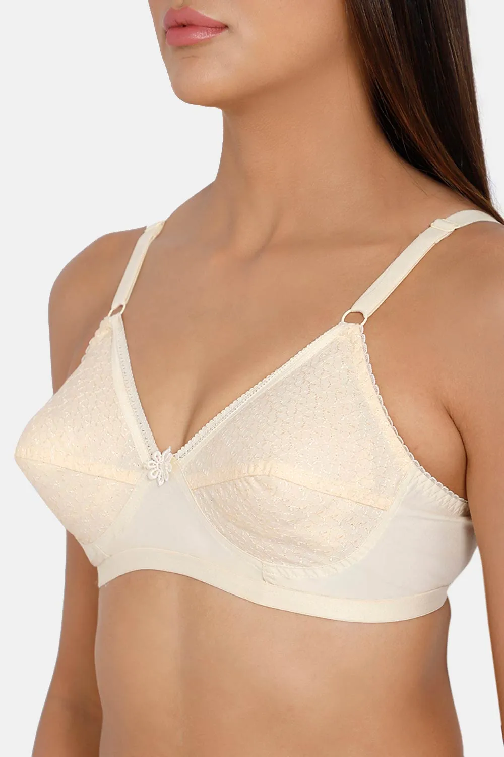 Full Coverage Non-Wired Non-Padded Saree Bra - Naturalle Hakoba Cut and Sew Type for a Comfortable Fit