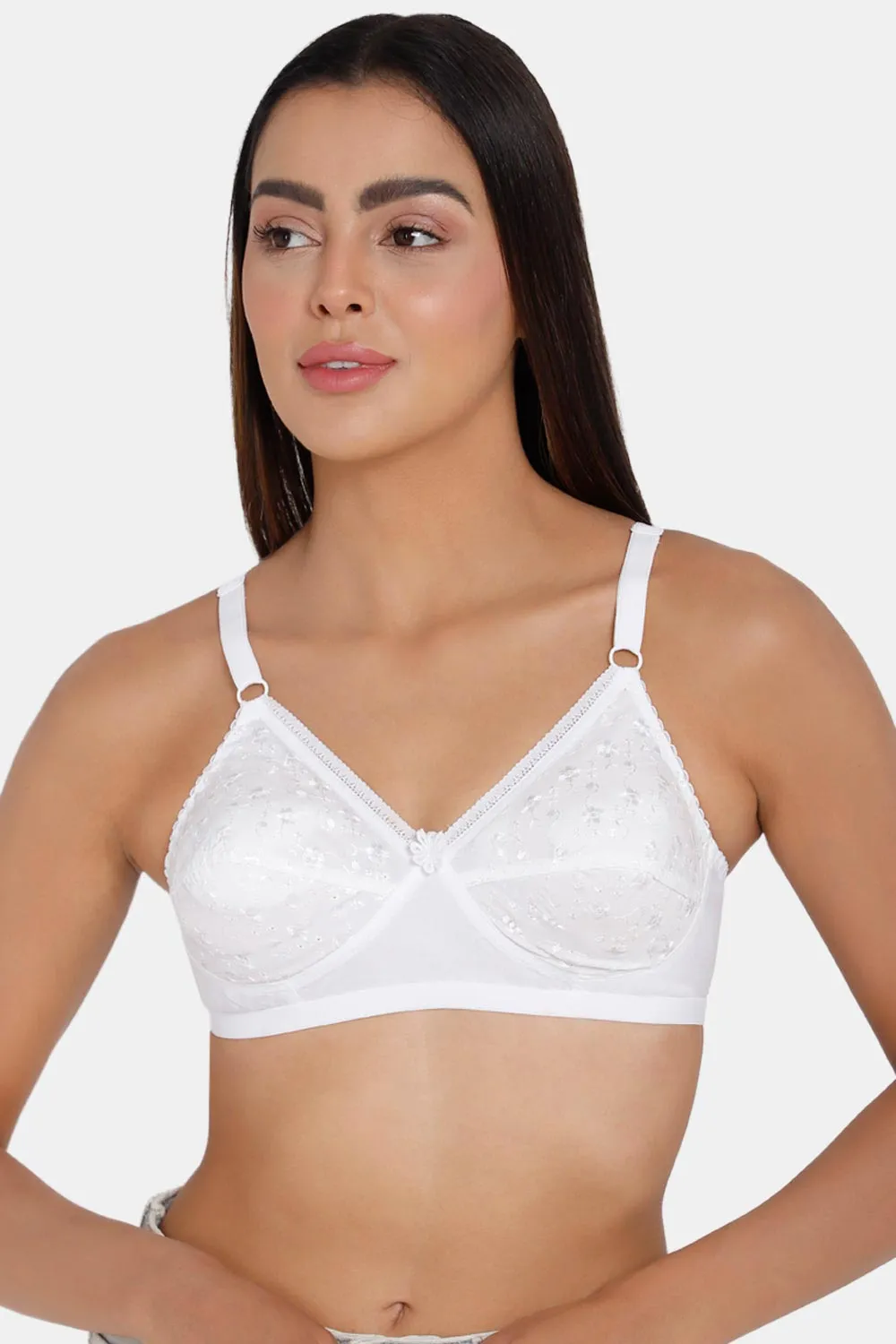 Full Coverage Non-Wired Non-Padded Saree Bra - Naturalle Hakoba Cut and Sew Type for a Comfortable Fit