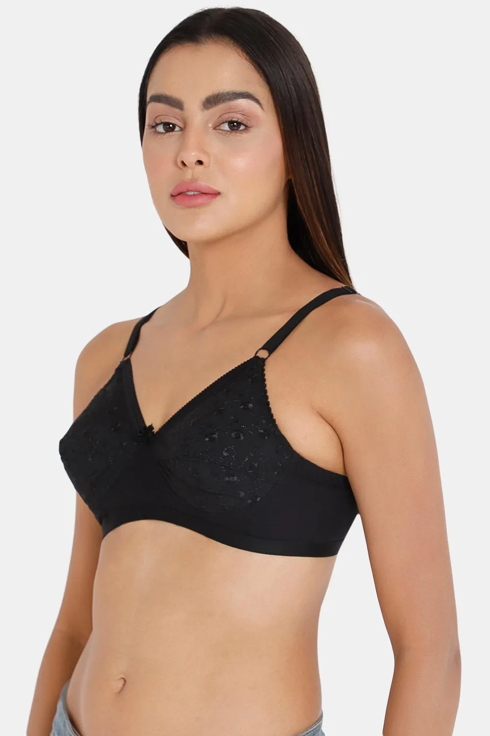 Full Coverage Non-Wired Non-Padded Saree Bra - Naturalle Hakoba Cut and Sew Type for a Comfortable Fit