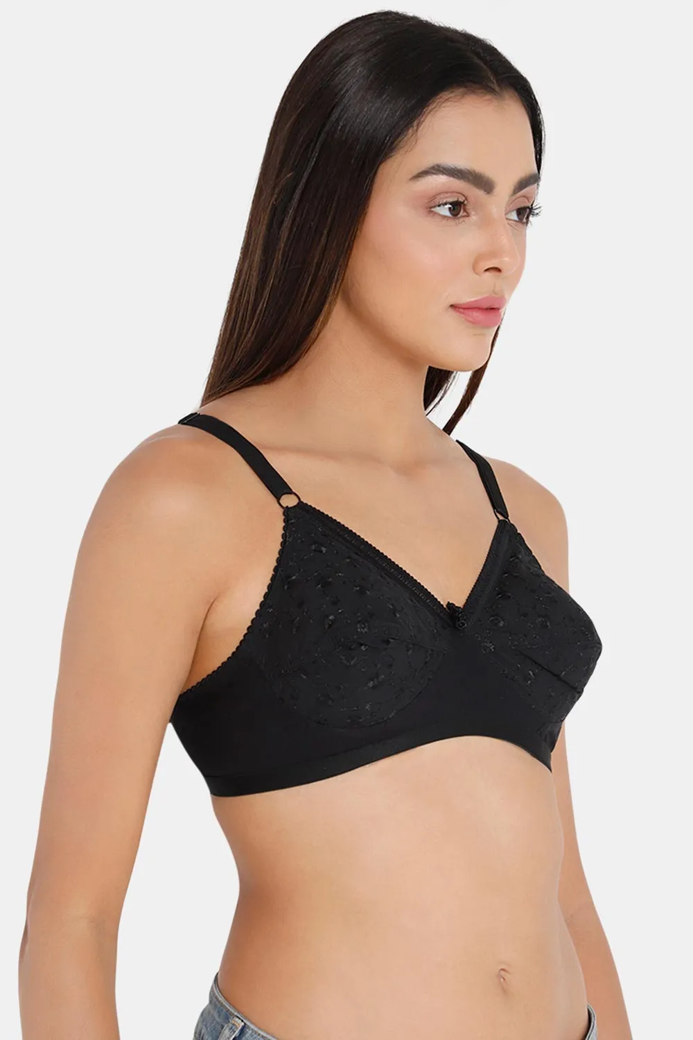 Full Coverage Non-Wired Non-Padded Saree Bra - Naturalle Hakoba Cut and Sew Type for a Comfortable Fit