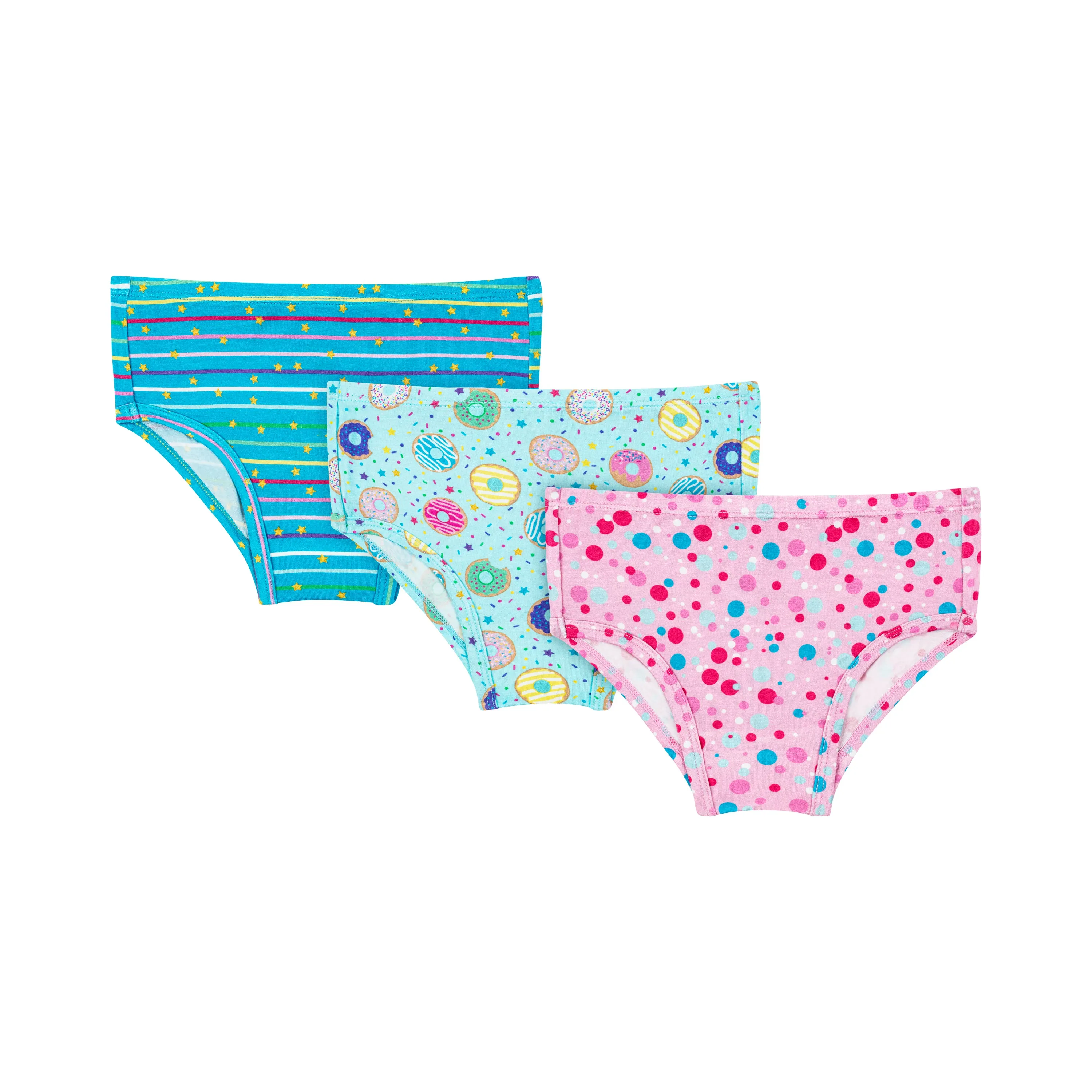 Girls Panties - Turquoise Donuts