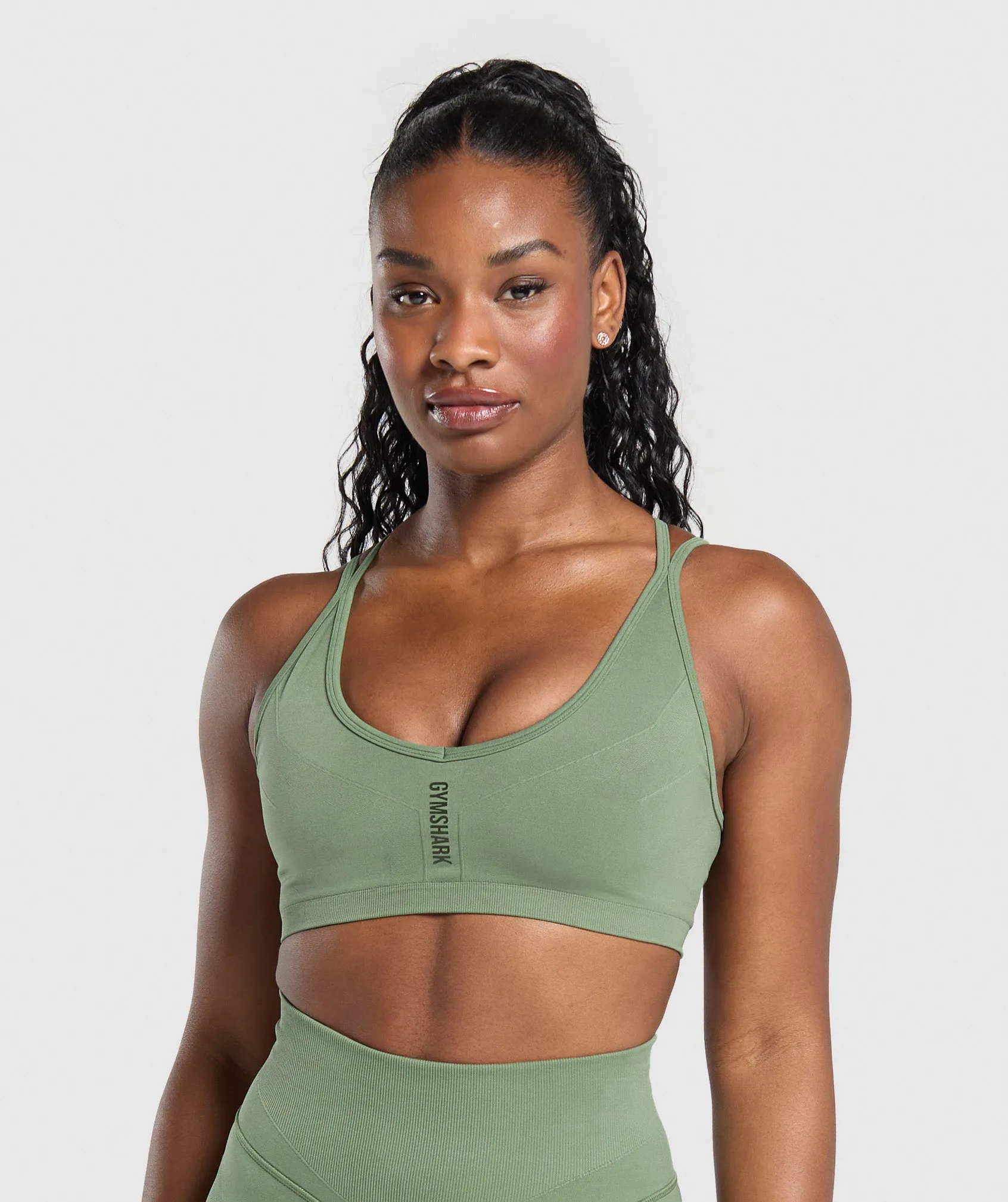 Gymshark Activate Seamless Bralette - Force Green